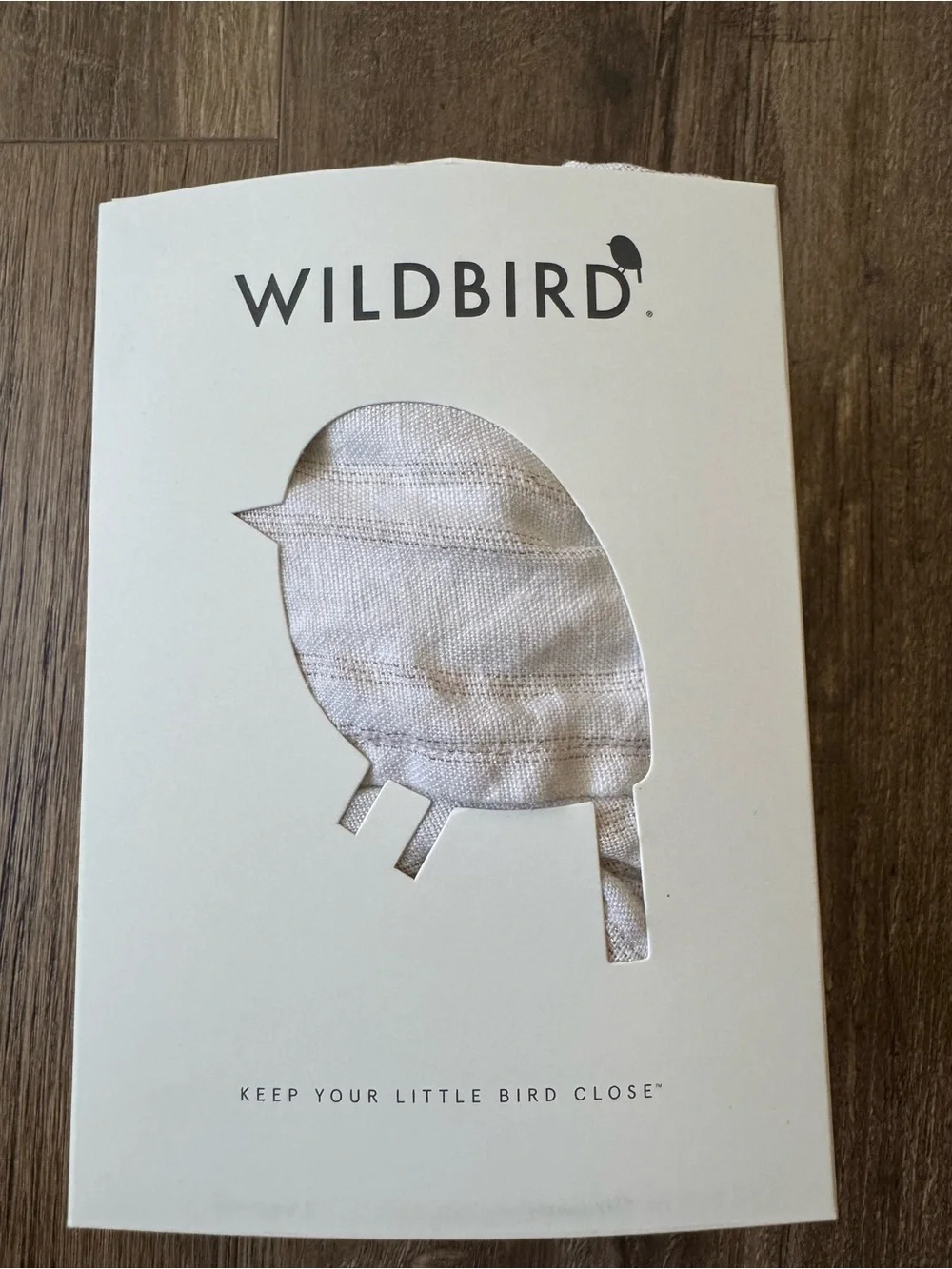WildBird Light Natural Linen-Style Sling with Rose Gold Rings